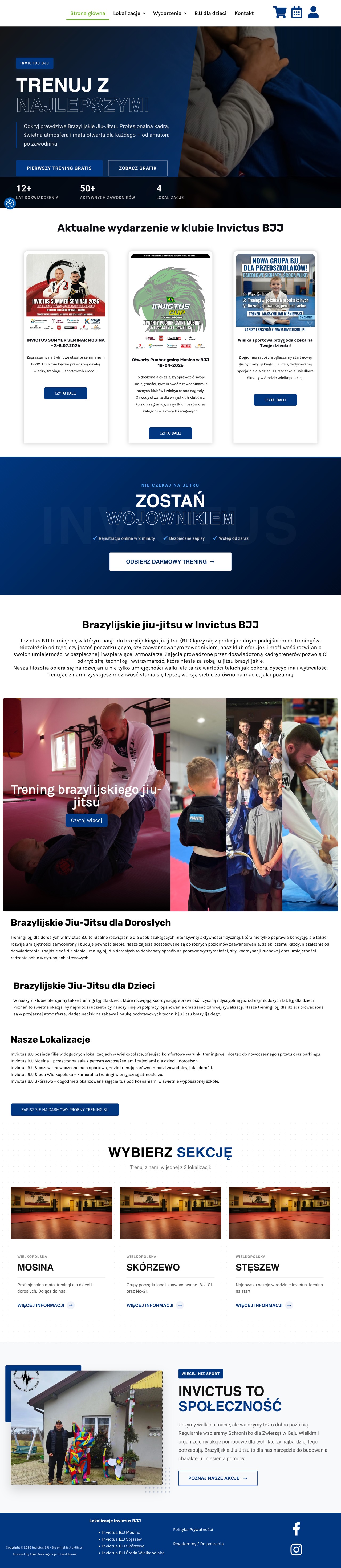 Strona WWW Invictus BJJ